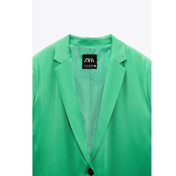 Zara 2 set satin effect full length pants and blazer - Picture 11 of 15